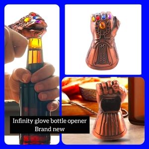 Infinity glove w stones, brand new bottle opener